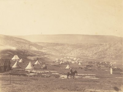 Campo di cavalleria, Balaklava, guardando verso l