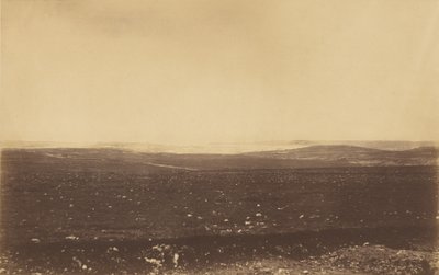 Veduta distante di Sebastopoli con le linee della batteria Gordons. da Roger Fenton