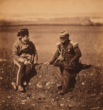 Generale francese Cisse, Capo di Stato Maggiore del Generale Pierre Bosquet, e Aiutante di Campo, Ritratto durante la Guerra di Crimea, Crimea, Ucraina da Roger Fenton