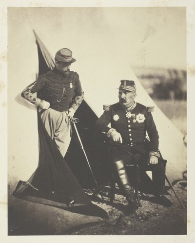 Il generale Bosquet e il capitano Dampière da Roger Fenton