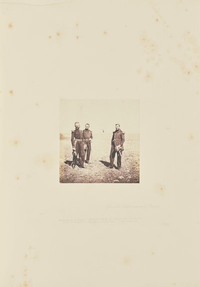 Il generale Labousiniere e il generale Bevret. da Roger Fenton