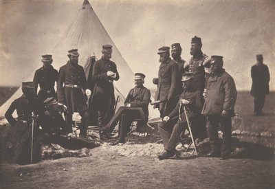 Tenente Generale Sir J. L. Pennefather e Staff da Roger Fenton
