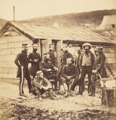 Ufficiali del 4° Reggimento Dragoni Leggeri. da Roger Fenton