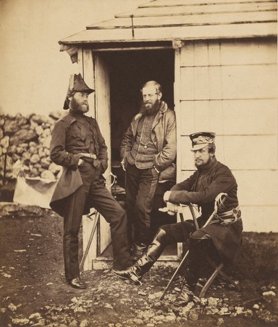 Ufficiali dello stato maggiore del tenente generale Sir G. Brown da Roger Fenton
