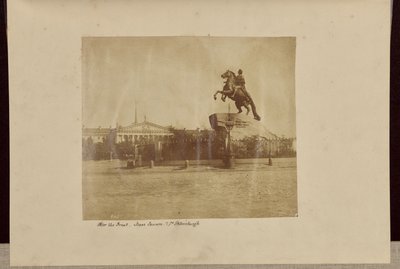 Pietro il Grande, Piazza Isacco, San Pietroburgo [sic] da Roger Fenton