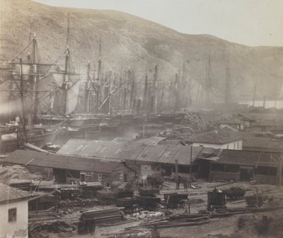 Capannoni ferroviari e officine, Balaklava da Roger Fenton