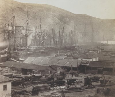 Capannoni e officine ferroviarie, Balaklava da Roger Fenton