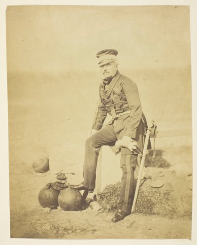 Sir Henry William Barnard (1799-1857), generale, capo di stato maggiore; preso in Crimea da Roger Fenton