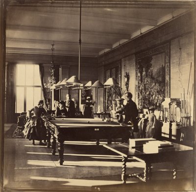 [La sala da biliardo, Mentmore House] da Roger Fenton
