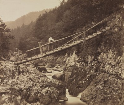 Il Ponte dei Minatori, sul Llugwy, Galles del Nord da Roger Fenton