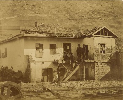 Il vecchio ufficio postale di Balaklava. da Roger Fenton