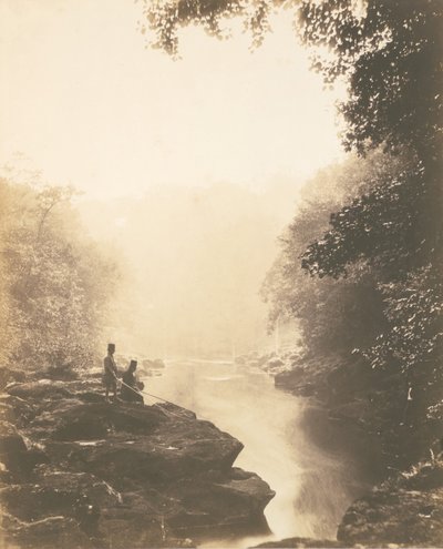Wharfe e Pool, Sotto lo Strid, 1854 da Roger Fenton