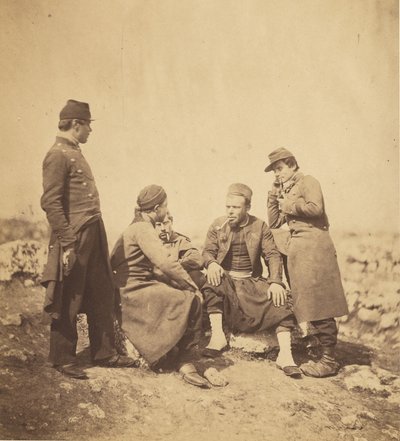 Zuavi e soldati di linea. da Roger Fenton