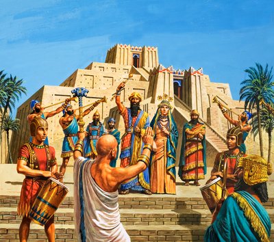 Tempio babilonese innalzato alla gloria di Sargon da Roger Payne