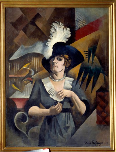 Ritratto di Alice con il grande cappello da Roger de La Fresnaye