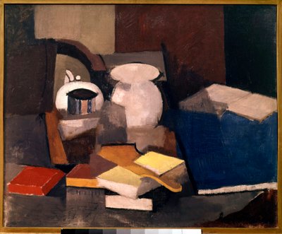 Natura morta con libri e carte da Roger de La Fresnaye
