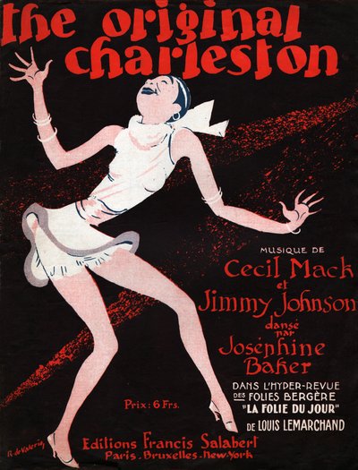 Josephine Baker nella rivista "La Folie du Jour", 1927 da Roger de Valerio