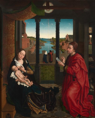 San Luca disegna il ritratto della Vergine da Rogier van der (after) Weyden