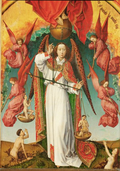 Altare del Giudizio Universale ... (olio su tavola) da Rogier van der Weyden