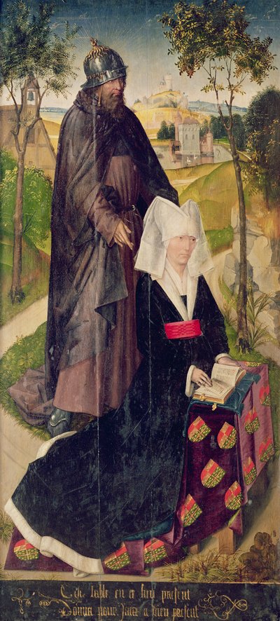 Guillemette de Montagu con San Guglielmo, 1460-66 da Rogier van der Weyden