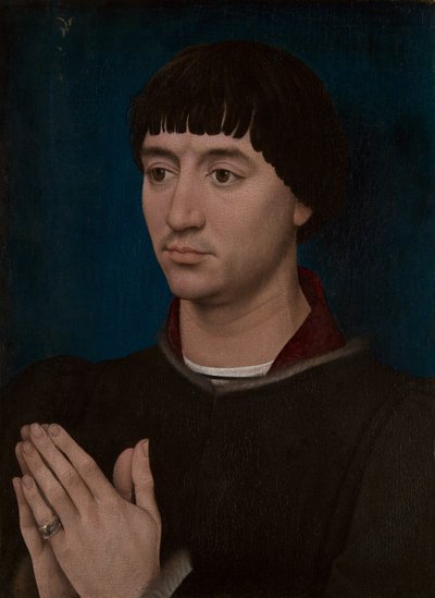 Ritratto di Jean Gros (recto); stemma di Jean Gros (verso) da Rogier van der Weyden