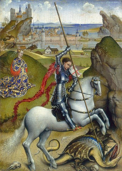 San Giorgio e il drago, c.1432-1435 da Rogier van der Weyden