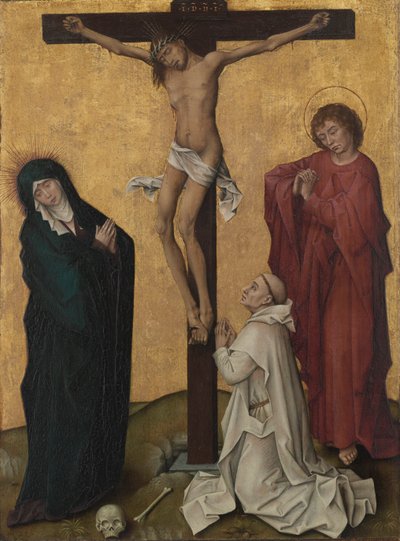 La Crocifissione con un monaco certosino, c. 1460 da Rogier van der Weyden