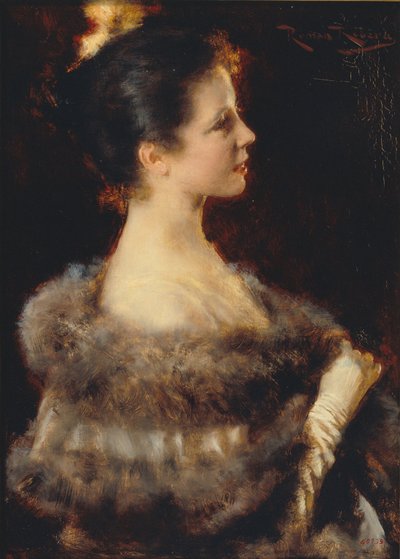Donna in Abito da Sera da Romà Ribera