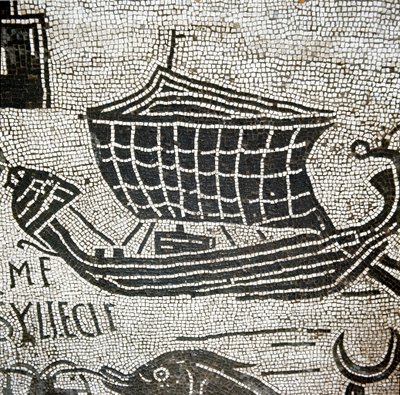 Una nave di Alessandria nel porto di Ostia da Roman