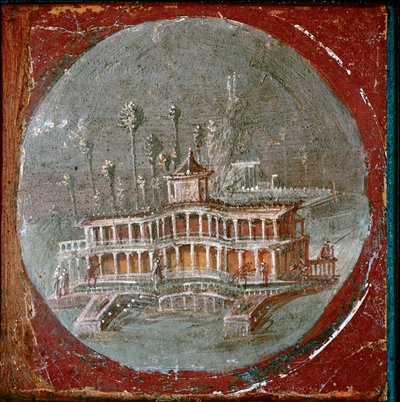 Una villa a Stabia (affresco) da Roman