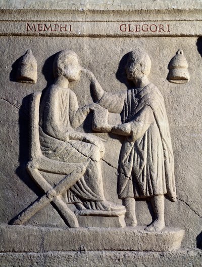Un oculista esamina gli occhi del suo paziente da Roman