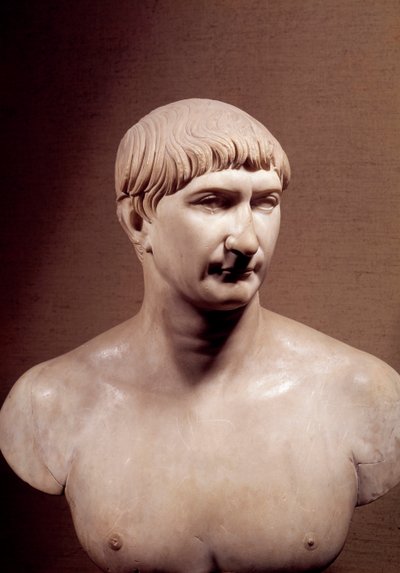 Antica Roma: busto in marmo dell