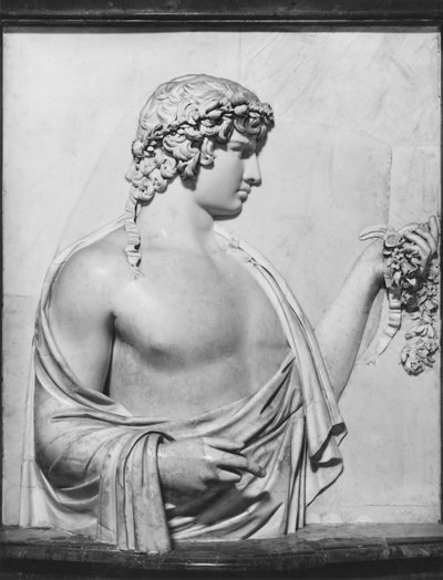 Antinoo, c.130-140 d.C. (marmo) da Roman