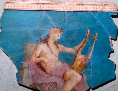 Apollo che suona la lira o la cetra, Roma da Roman