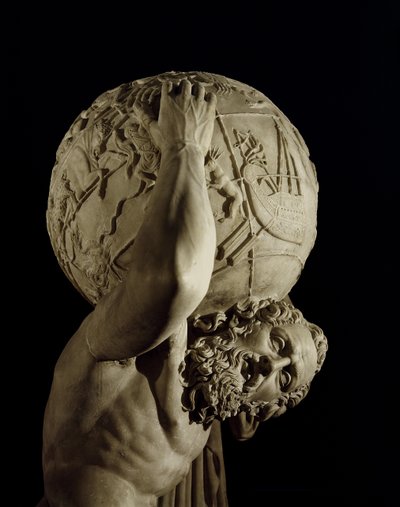 Atlante, copia di un originale ellenistico greco (dettaglio) da Roman