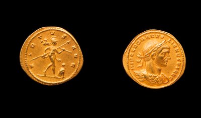 Moneta di Aureliano, 270-275 d.C. (oro) da Roman