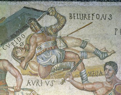 Battaglia tra gladiatori (dettaglio) da Roman