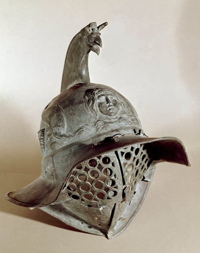 Elmo di bronzo del gladiatore da Roman