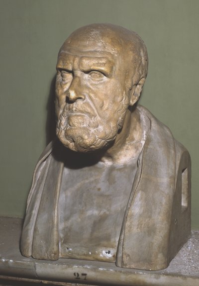 Busto di Crisippo di Soli, copia romana dell