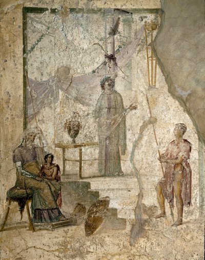 Cassandra profetizza la caduta di Troia da Roman