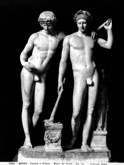 Castore e Polluce o Oreste e Pilade, gruppo da San Ildefonso da Roman