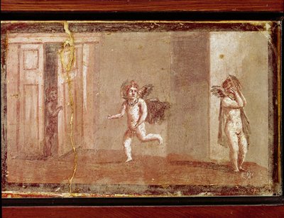 Cupidi che giocano a nascondino da Roman