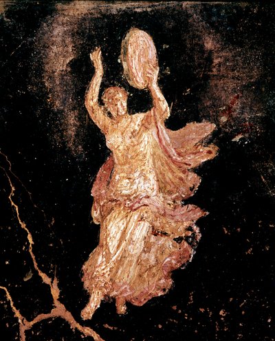 Ballerina con tamburello (affresco) da Roman