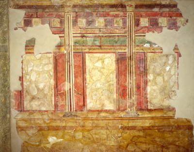 Decorazione dalla Casa delle Scalae Caci, Colle Palatino, Roma da Roman