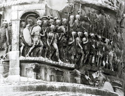 Dettaglio della Colonna di Marco Aurelio (Colonna Antonina), 180-196 d.C. da Roman