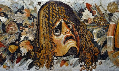 (dettaglio) di un fregio a mosaico da Roman