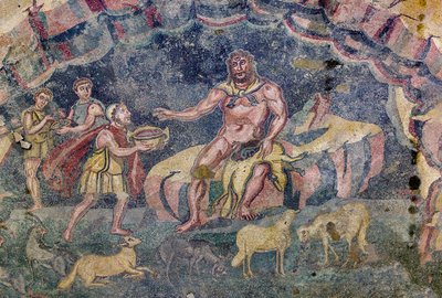 Mosaico del pavimento raffigurante il vestibolo di Polifemo (mosaico) da Roman