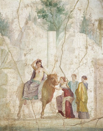 Affresco raffigurante il Ratto d