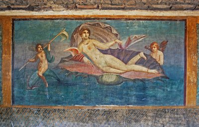 Affresco raffigurante Venere, Casa di Venere nella Conchiglia, Pompei (Patrimonio Mondiale dell