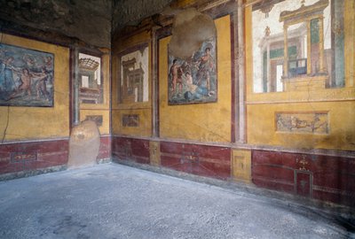 Stanza affrescata della Villa dei Vettii, sito archeologico romano di Pompei da Roman